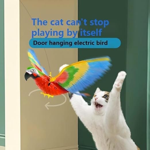 Simulation Interactive Hanging Flying Bird Toy for Cats
