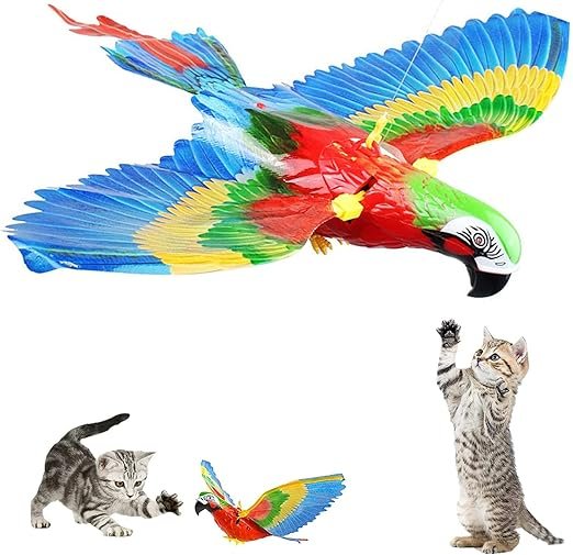 Simulation Interactive Hanging Flying Bird Toy for Cats