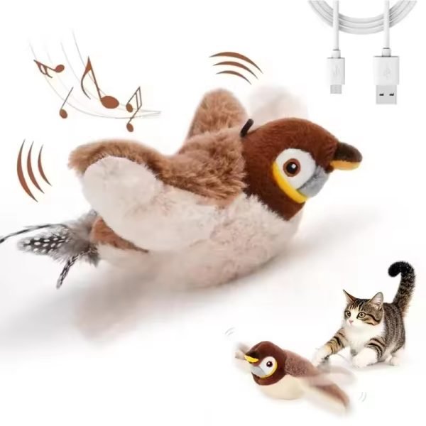 Flappy Bird Toy for Cats: The Ultimate Interactive Playtime Experience (Pack of 1) 1 Flappy Bird Toy for Cats