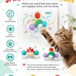 Spinner Toy 1 pc Spinner Toy Set with Suction Cup Dinosaur Design Playtime for Cats and children 3