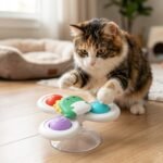 Spinner Toy 1 pc Spinner Toy Set with Suction Cup Dinosaur Design Playtime for Cats and children 6